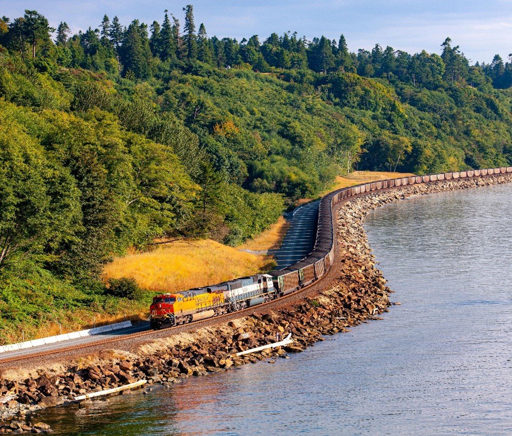 Today in Rail Innovation Week, we’re spotlighting our sustainable practices here at BNSF. 

Since 2022, we have been testing a new mixture of fuel called B20/R80. This new fuel is a mixture of 20% biodiesel and 80% renewable diesel. We hope to increase the amount of biodiesel and