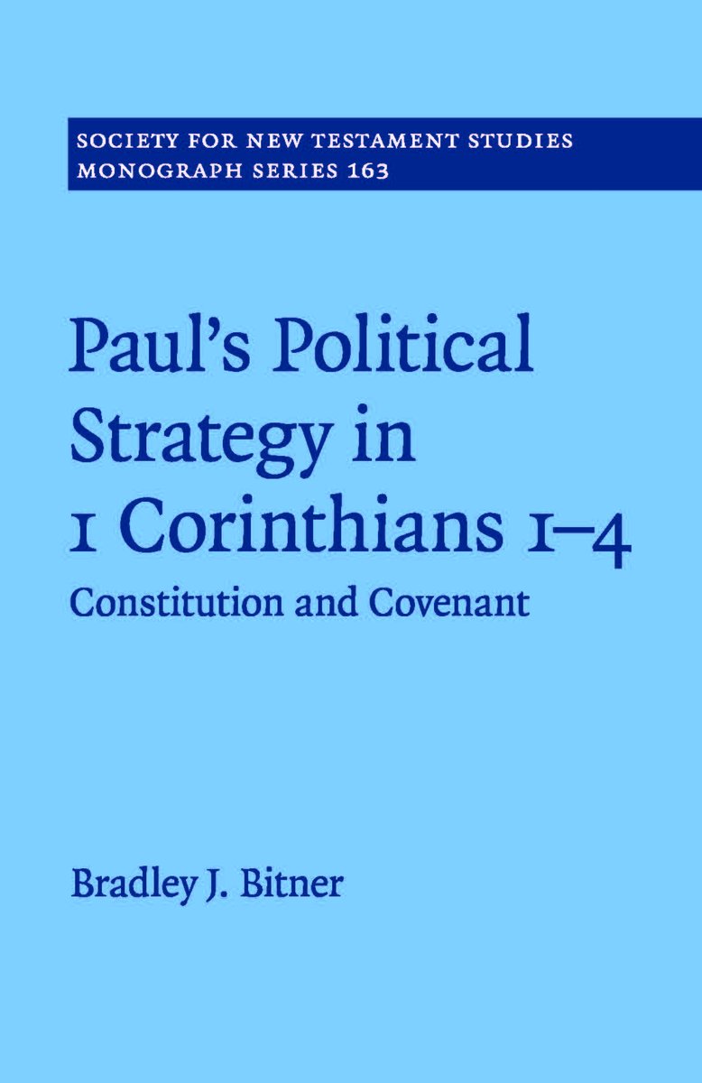 CambUP_Religion's tweet image. New in paperback! Paul's Political Strategy in 1 Corinthians 1–4 |
This volume examines 1 Corinthians 1-4 within first-century politics, offering insight into Paul's pastoral strategy among nascent Gentile-Jewish assemblies.
Save 20% with code BITNER25
📚 cup.org/4eYfccc