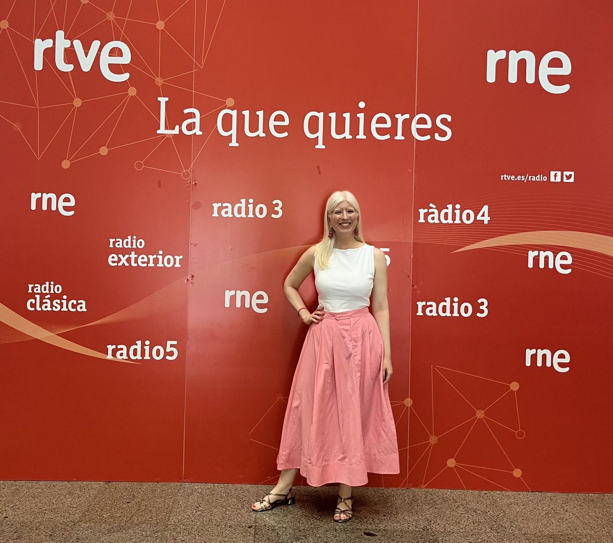Patty Bonet (@pattybonet) on Twitter photo Hoy he visitado por primera vez Prado del Rey, sede de <a href="/rtve/">RTVE</a>! Gracias a <a href="/crestadelaonda/">La Cresta de la Onda</a> de <a href="/ree_rne/">Radio Exterior</a> por la invitación y la entrevista! Todos me han hecho sentir como en CASA! Ojalá volver más veces… Para lo que sea!!! 🙂😉🤍
#RNE #RTVE <a href="/RTVE_Com/">RTVE Comunicación y Participación</a> Hoy he visitado por primera vez Prado del Rey, sede de <a href="/rtve/">RTVE</a>! Gracias a <a href="/crestadelaonda/">La Cresta de la Onda</a> de <a href="/ree_rne/">Radio Exterior</a> por la invitación y la entrevista! Todos me han hecho sentir como en CASA! Ojalá volver más veces… Para lo que sea!!! 🙂😉🤍
#RNE #RTVE <a href="/RTVE_Com/">RTVE Comunicación y Participación</a>