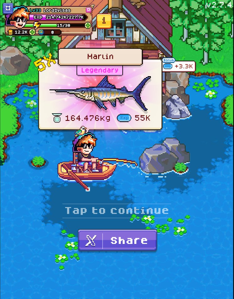 Lord D (@lorddyisas) on Twitter photo First catch of the day! 
If you want a chill game then you should try <a href="/FishingFrenzyCo/">Fishing Frenzy</a>
-Community Class Begins with 10k RON in prizes!
Reppin <a href="/kroniclesgg/">Kronicles</a> 
FISH ON! First catch of the day! 
If you want a chill game then you should try <a href="/FishingFrenzyCo/">Fishing Frenzy</a>
-Community Class Begins with 10k RON in prizes!
Reppin <a href="/kroniclesgg/">Kronicles</a> 
FISH ON!