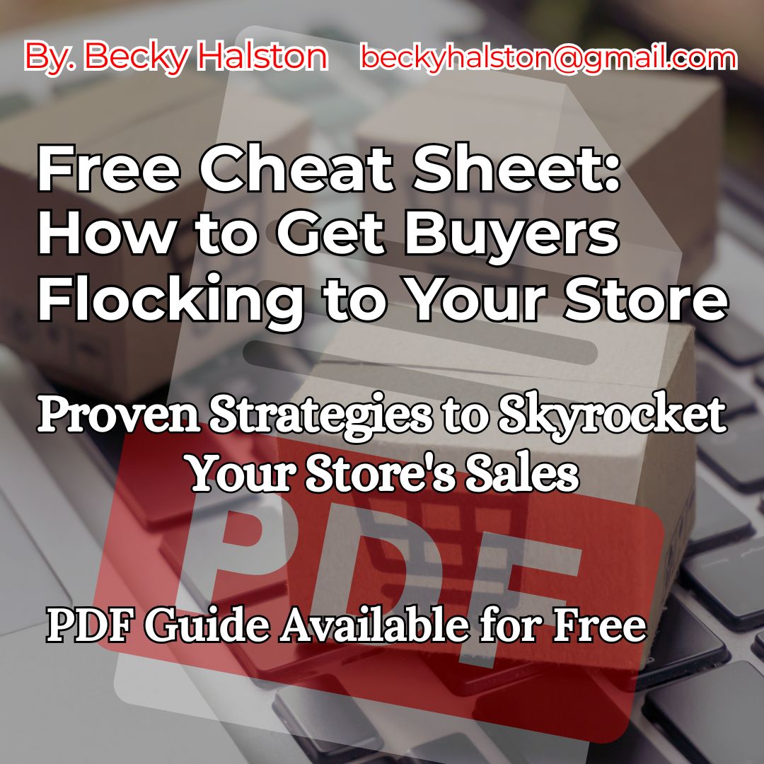 BeckyBiz_Growth's tweet image. Free Cheat Sheet: Get Buyers Flocking to Your Store
Real strategies to boost sales on Etsy, eBay, Shopify &amp;amp; Amazon.
📩 Comment “YES” or email me to grab your free PDF!
Email: beckyhalston@gmail.com 

#EcommerceTips #EtsySellerHelp #ShopifyTips #AmazonSellers #OnlineStoreGrowth