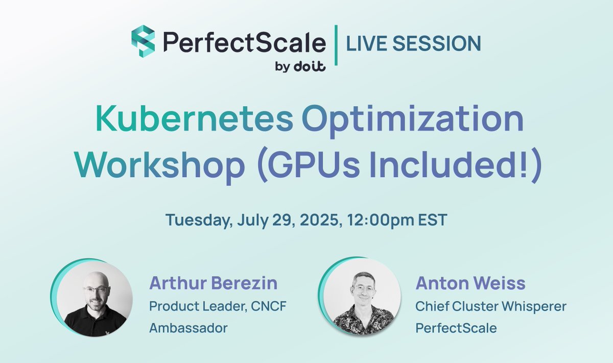 Are your LLM workloads draining your budget? Join the live GPU-inclusive K8s optimization workshop!
#kubernetes #devops #sre #gpus #llms 
hubs.la/Q03xCnQQ0