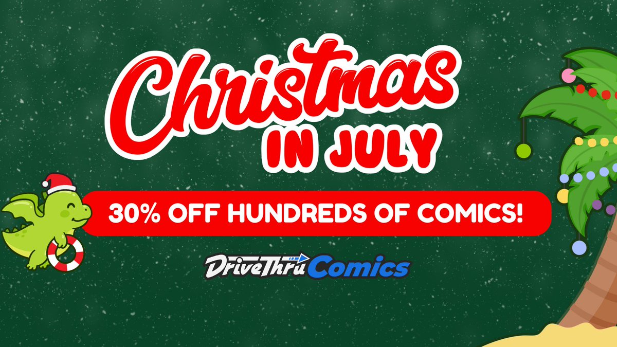 DriveThruComics's tweet image. The X-Mas in July Sale has begun! Save on more than 3k digital comics and graphic novels for a limited time!
Shop deals here: tinyurl.com/mub2a8m7
Includes @TopCow @2000AD @Markosia @DynamiteComics @guigar @ScoutComics @Kenzerco @thevaultcomics & more!
#comics #comicbooks