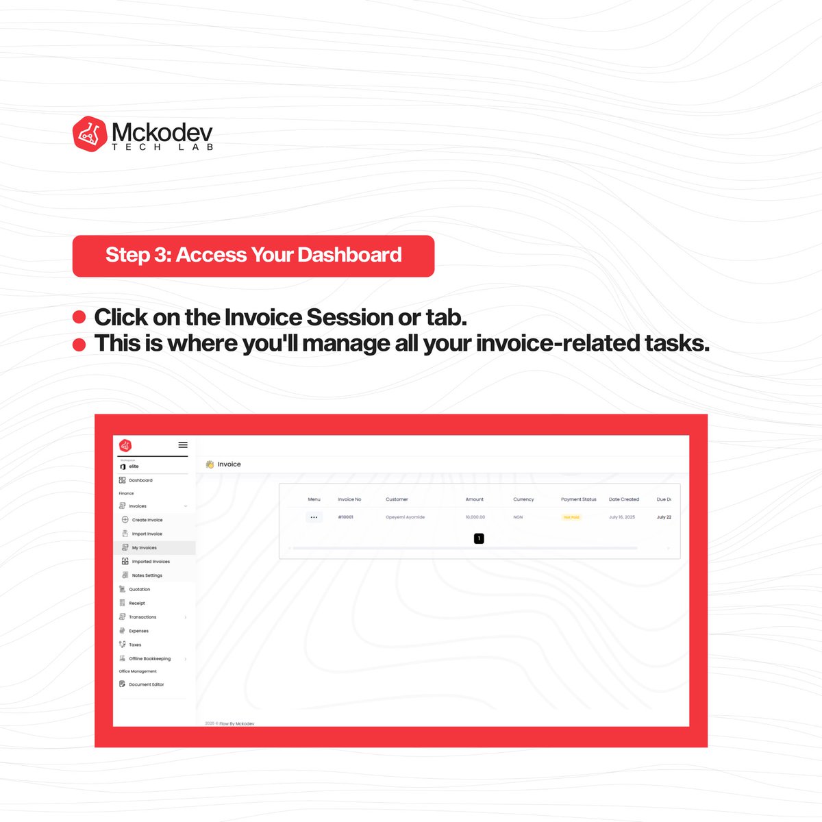 octopusv_ng's tweet photo. SMEs? Business Owners?
Do you know you can now
Create. Import. Customize. Manage invoices with ease on flow.mckodev
Dashboard β Invoice β Create/Import β Add Notes β Done!
#MckodevFlow #BusinessToolsNG #InvoiceMadeEasy #DigitalNigeria #SMEGrowth https://t.co/zOq9VBbwd9