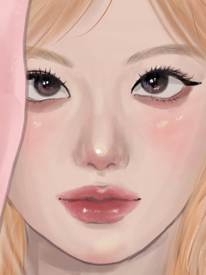 입술 진짜 열심히 색칠함