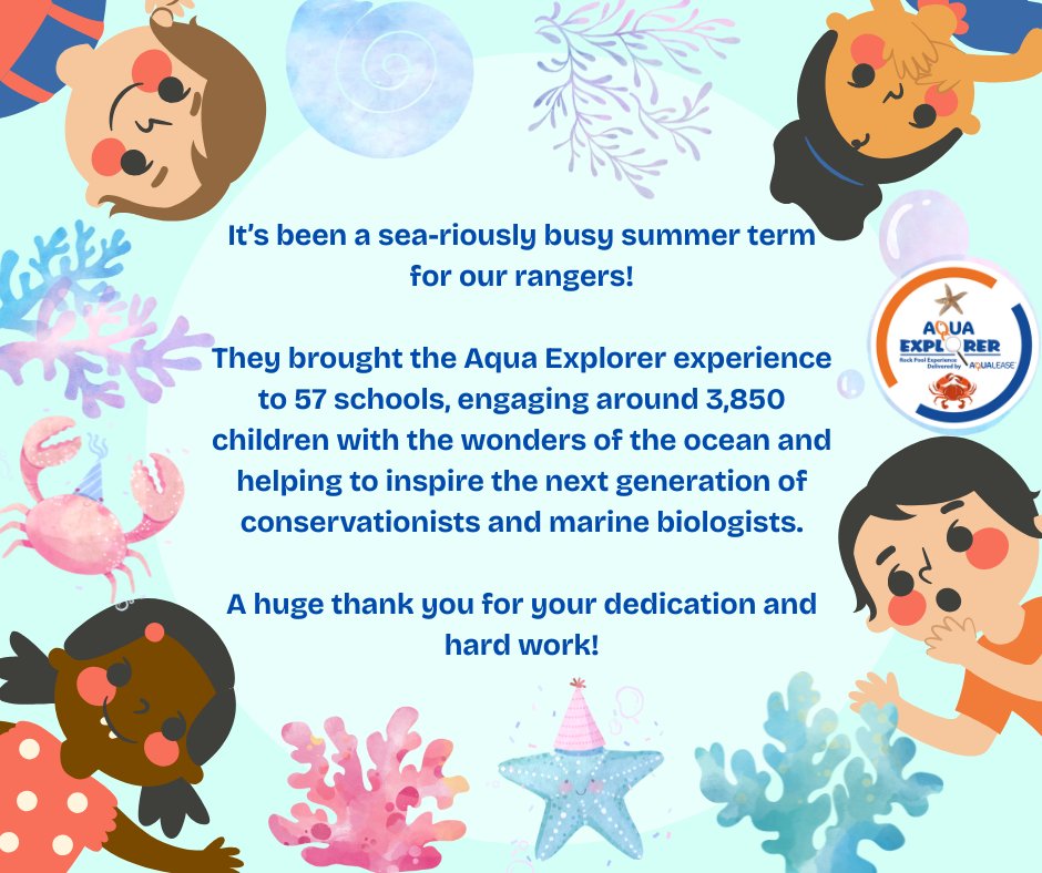 A massive thank you to our brilliant Aqua Explorer Rangers for their incredible efforts these past few months! 🦀

#RockPoolExperience #MarineLifeInTheClassroom #HandsOnLearning #Conservation #Education
#AquaExplorer #MarineEducation #RockPool #MarineBiology #ClassroomLearning