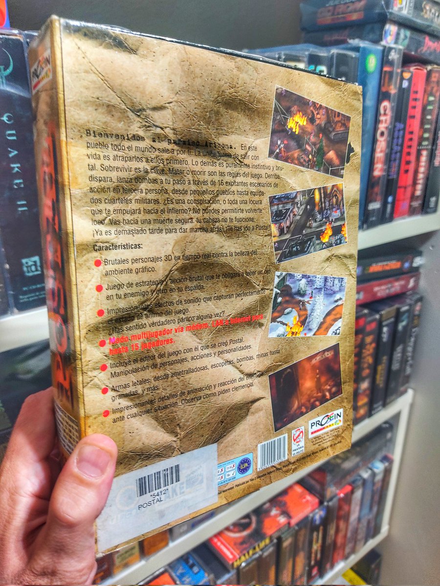 Ultra violencia y mucha polémica con este primer Postal de 1997 💣
Mucho tiempo detrás de conseguir está primera distribución española de Proein pero, al fin, la tenemos en casa 🙌