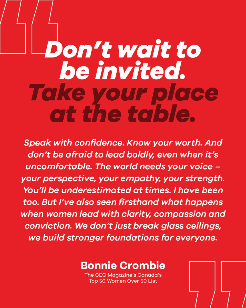 Honoured to be named one of Canada’s Top 50 Women Over 50 by the CEO Magazine.

This is for the women showing that leadership only gets stronger with time.

To every woman stepping into her power: your voice matters. Keep going.