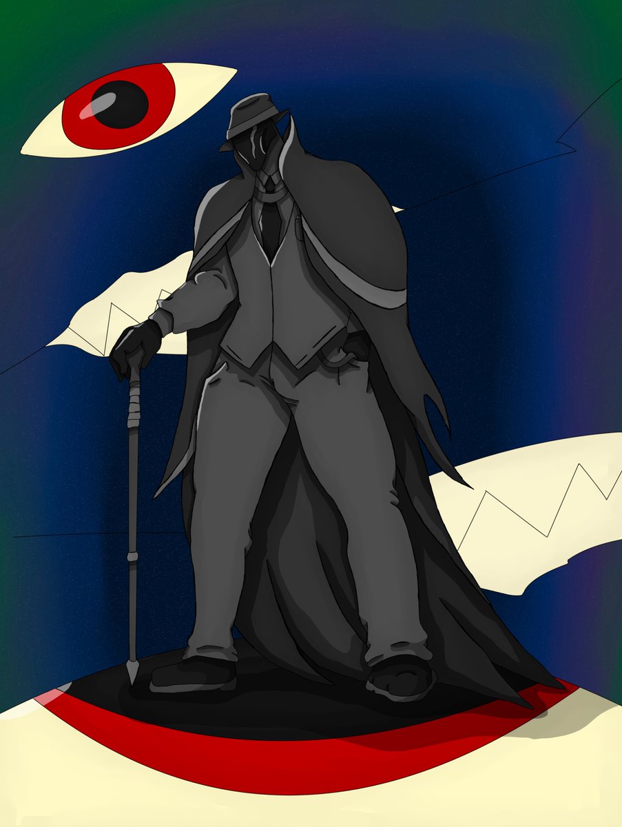 JaredRowland8's tweet photo. Here’s this art I did based off of one of @_gegegek_  designs #art #artwork #digitalart #characterdesign #characterart #artist https://t.co/d69aQHUaF2