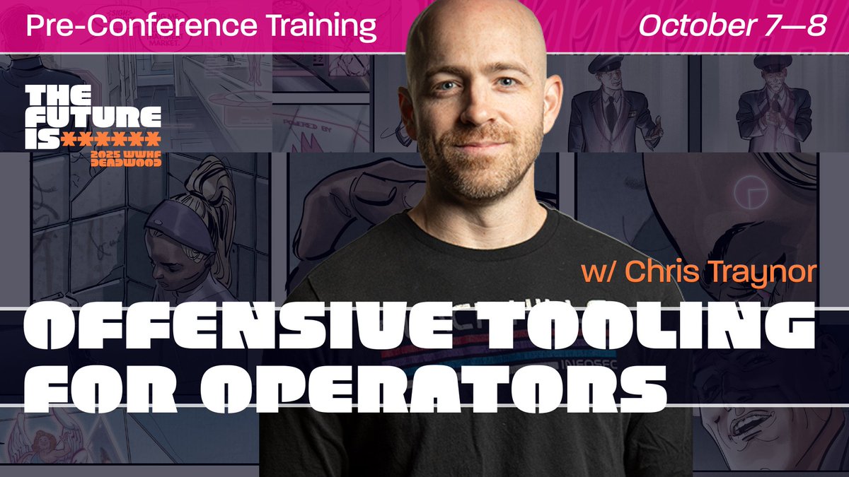 WWHackinFest's tweet image. Excited to have @cstraynor at this year's Wild West Hackin’ Fest in Deadwood! Join us to learn about the practical application of offensive security tools and techniques. Don’t miss this chance! For info and registration, click here! wildwesthackinfest.com/register-for-w…