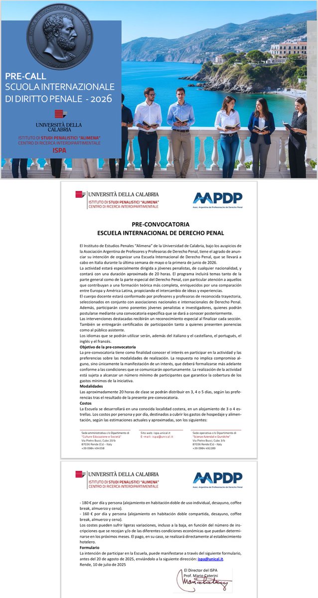 Muy recomendado este curso, para quienes deseen ampliar sus conocimientos en Derecho penal.