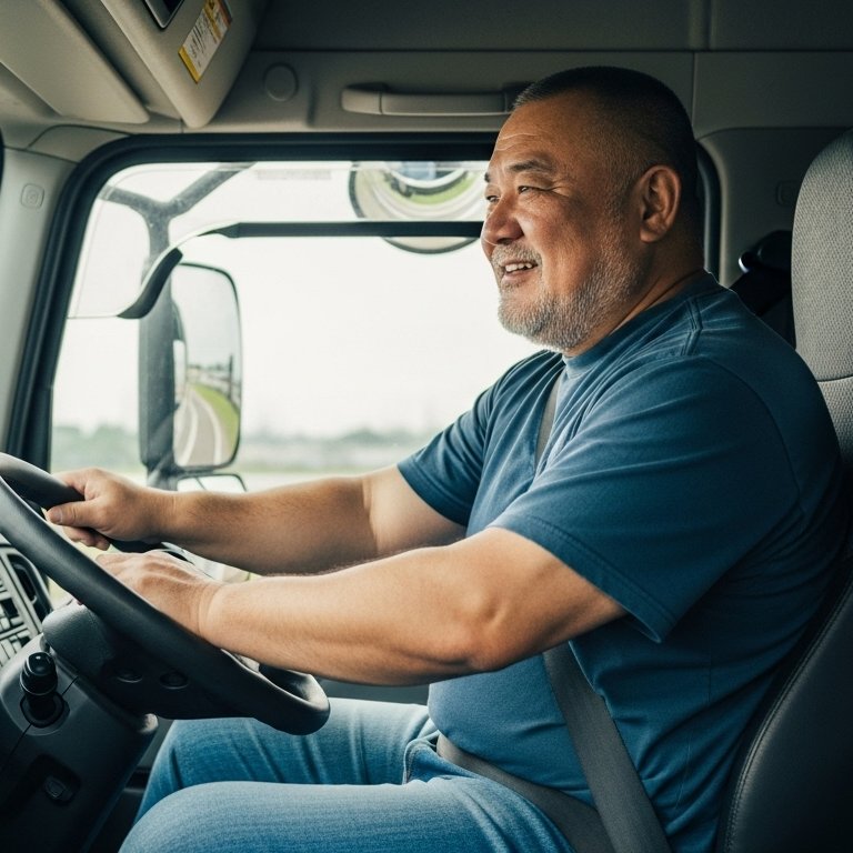 IkeojiArt's tweet image. トラックドライバー Daddy Truck driver #AIarts