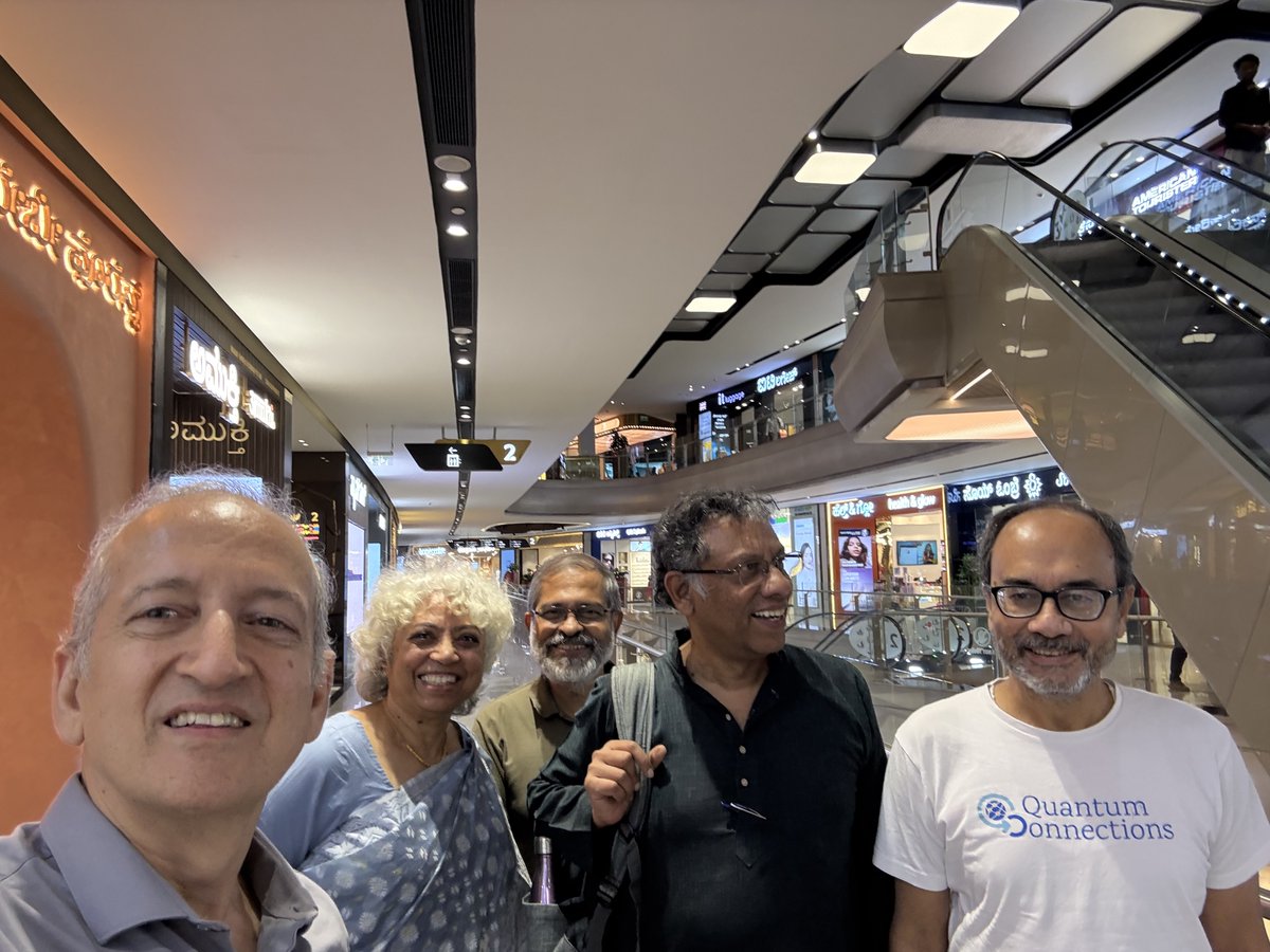 Jain_Physics's tweet image. Making Quantum Connections at @ictstifr and Burma Burma with Ashoke Sen, Sumathi Rao, Deepak Dhar, Spenta Wadia, Rajesh Gopakumar, @kvijayraghavan, Gautam Mandal, Subhro Bhattacharjee, Abhishek Dhar, Sthitadhi Roy, and many other colleagues and students!