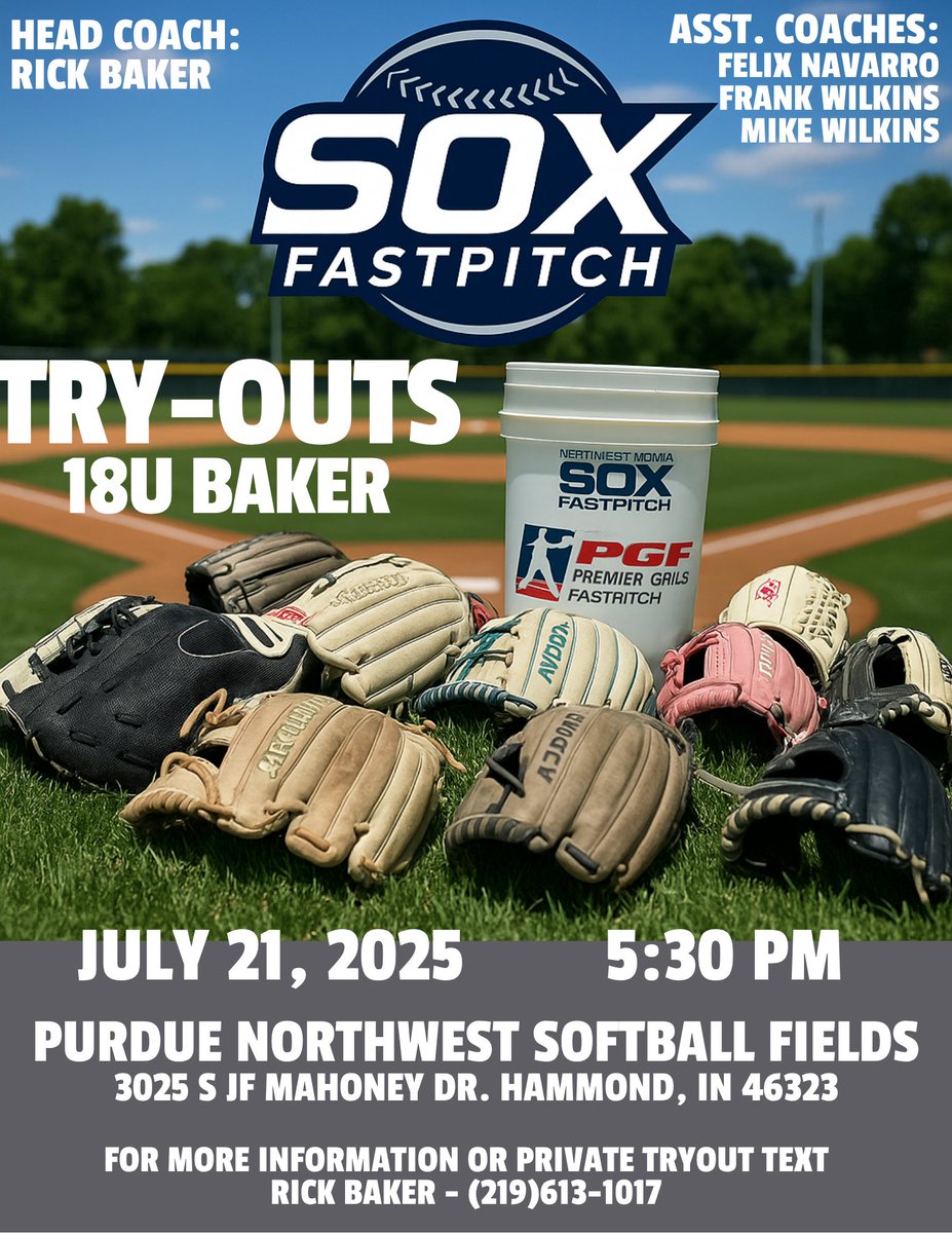 Sox Fastpitch 16U Wilkins (@nwisox08) on Twitter photo Next year we are moving up! Any 16U/18U players looking to join a competitive team with an experienced coaching staff - We hope to see you Monday!!
<a href="/nwisoxfastpitch/">nwisoxfastpitch</a> Next year we are moving up! Any 16U/18U players looking to join a competitive team with an experienced coaching staff - We hope to see you Monday!!
<a href="/nwisoxfastpitch/">nwisoxfastpitch</a>