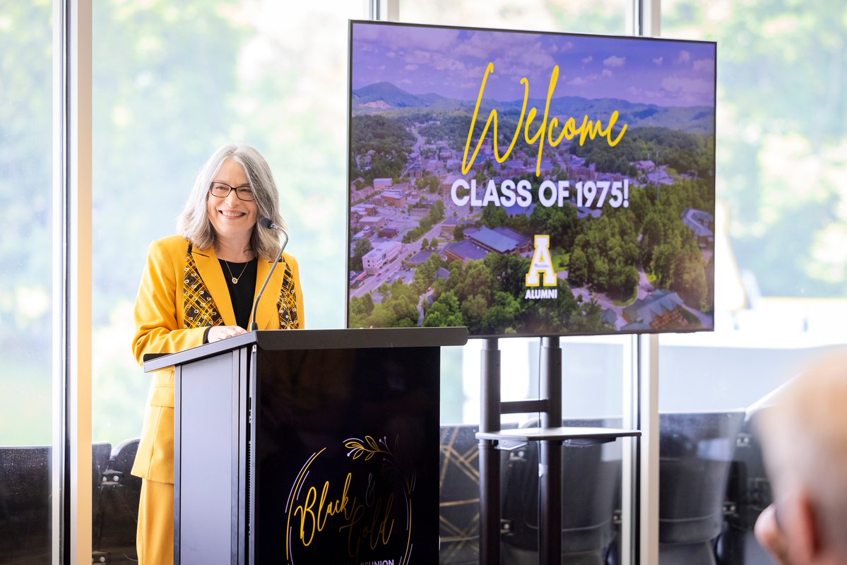 AppAlumni's tweet image. Last weekend, we welcomed the @appstate Class of 1975 back to campus for their Black &amp;amp; Gold 50th Reunion. Here’s to 50 years of pride, connection, and Mountaineer spirit. 🖤💛