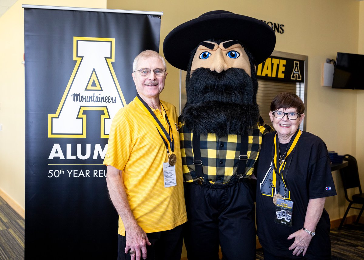 AppAlumni's tweet image. Last weekend, we welcomed the @appstate Class of 1975 back to campus for their Black &amp;amp; Gold 50th Reunion. Here’s to 50 years of pride, connection, and Mountaineer spirit. 🖤💛