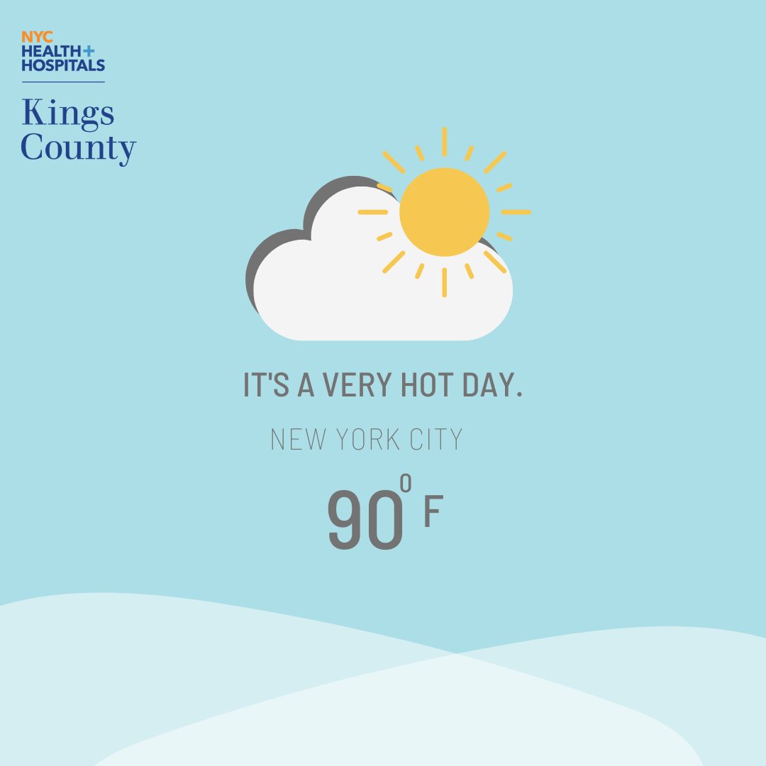 KingsCountyHosp's tweet image. #HeartHealth Hot weather makes your heart work harder to cool your body, which can cause dizziness, fatigue, or chest pain—especially if you have heart issues. Stay hydrated, avoid the midday heat, and watch for symptoms! #WeAreKings
