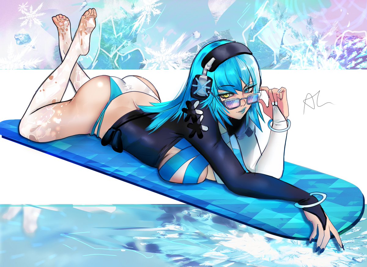 arialladraws's tweet image. Luna Snow &quot;Cool Summer&quot;

#MarvelRivals