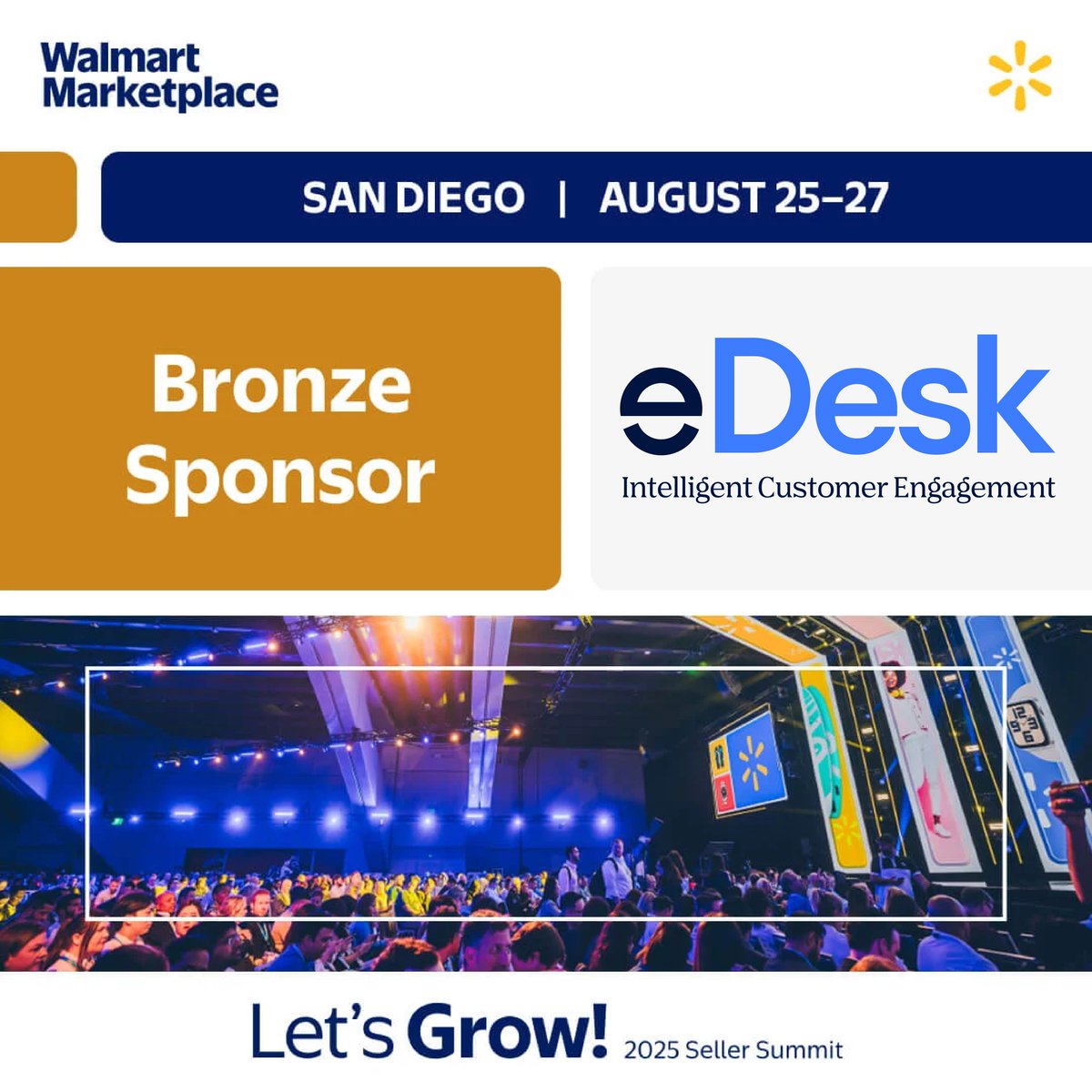 We love meeting #WalmartSellers!

Join us at the biggest <a href="/WalmartSellers/">Walmart Marketplace</a> event of the year and meet with the eDesk team, Walmart Marketplace associates and Walmart leaders to gain insights and help your business thrive.

bit.ly/3IwtzrX
