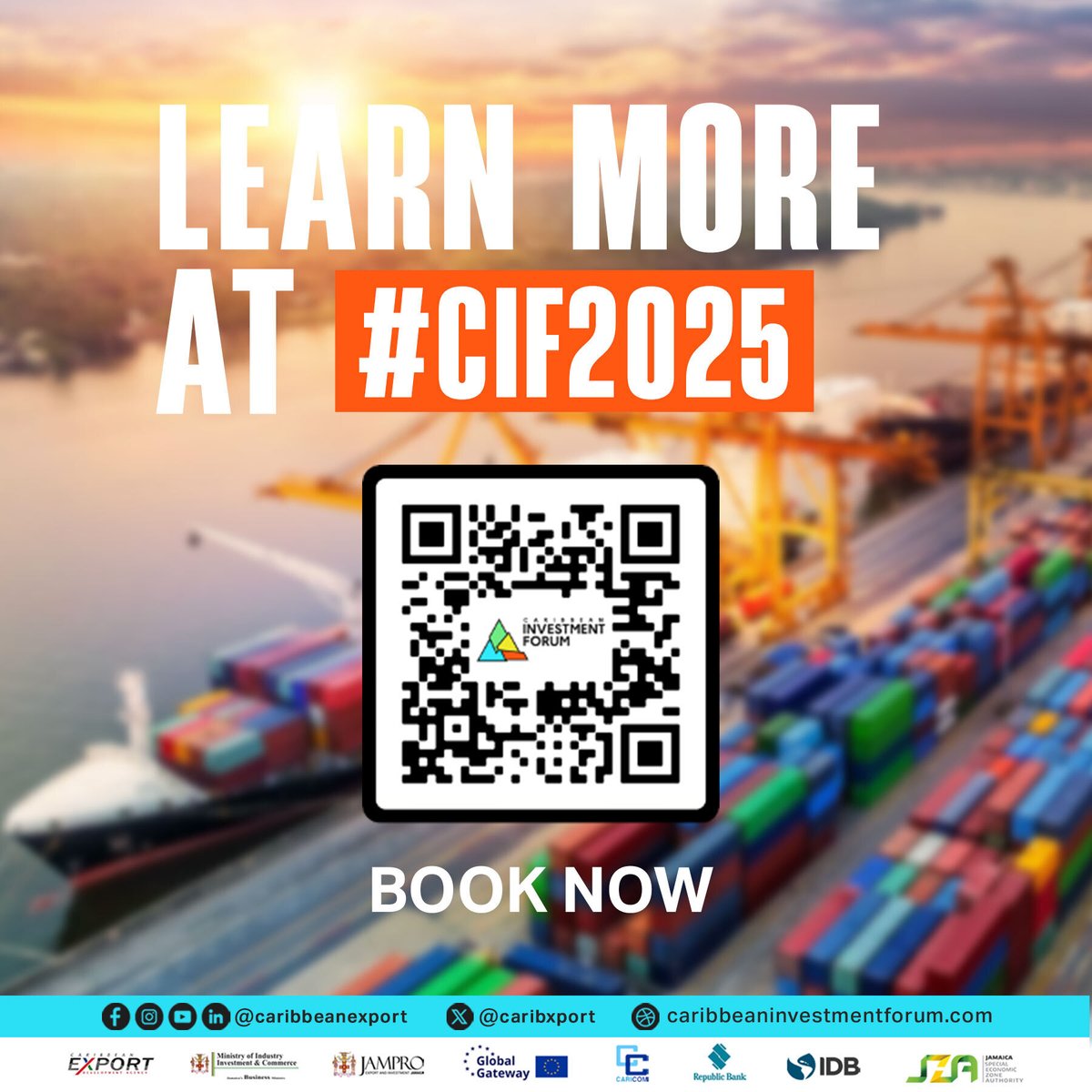 🌱Haiti’s agri sector is ripe for investment.

With the Agrifood Entrepreneurship Centre &amp; climate-smart tech, Haiti can power inclusive growth across the region. Spotlight on sustainable agriculture at #CIF2025.

📍 Montego Bay Convention Centre, Jamaica | 📆 July 29–31, 2025
🔗