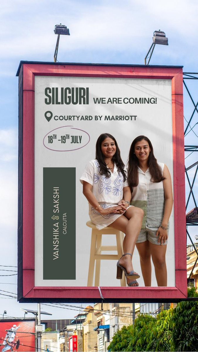 My niece Sakshi Saraf and her best friend Vanshika have started her own clothing line and are holding their first exhibition at Marriot, Siliguri on 18th and 19th July. Wishing them all the best and sending them our best wishes.