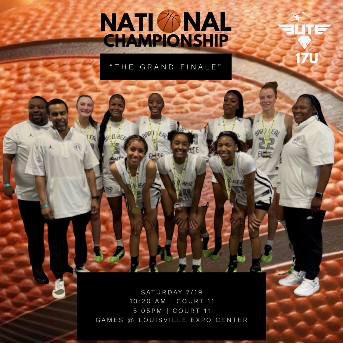 NATIONAL CHAMPIONSHIP!!! The last ride 🥺…..coaches come check us out !! I have so much love for this group and can’t wait to suit up with them one last time!!! 💪🏽 <a href="/corbil_neal/">Neal Proemsey</a> <a href="/LadyBradBeal/">Lady Bradley Beal Elite</a> <a href="/STLEagles_Girls/">STLEaglesGirls</a> <a href="/twoj2003/">John Albert</a> <a href="/BoyceDon66425/">Don Boyce</a> <a href="/Ohio_Basketball/">OhioBasketball.com</a>