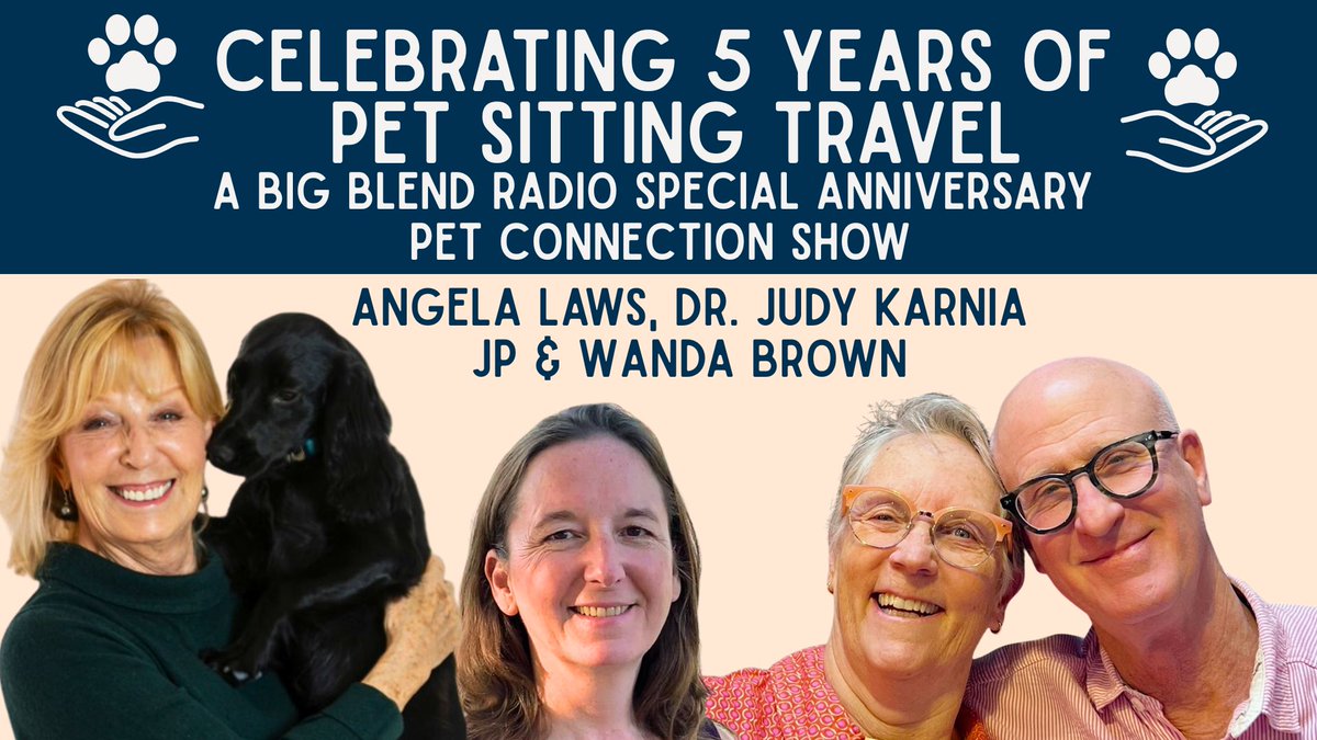 Big Blend Radio & Magazines (@bigblendmag) on Twitter photo Celebrate with us! On this #BigBlendRadio Anniversary Episode on The Pet Connection, we mark 5 incredible years of #petsitting travel with <a href="/Housesitting/">TrustedHousesitters</a> <a href="/TrustedAngela/">Angela Laws</a>. Hear heartwarming stories & top insights from special guests: youtu.be/Mczu2oFP8T0?fe… Celebrate with us! On this #BigBlendRadio Anniversary Episode on The Pet Connection, we mark 5 incredible years of #petsitting travel with <a href="/Housesitting/">TrustedHousesitters</a> <a href="/TrustedAngela/">Angela Laws</a>. Hear heartwarming stories & top insights from special guests: youtu.be/Mczu2oFP8T0?fe…