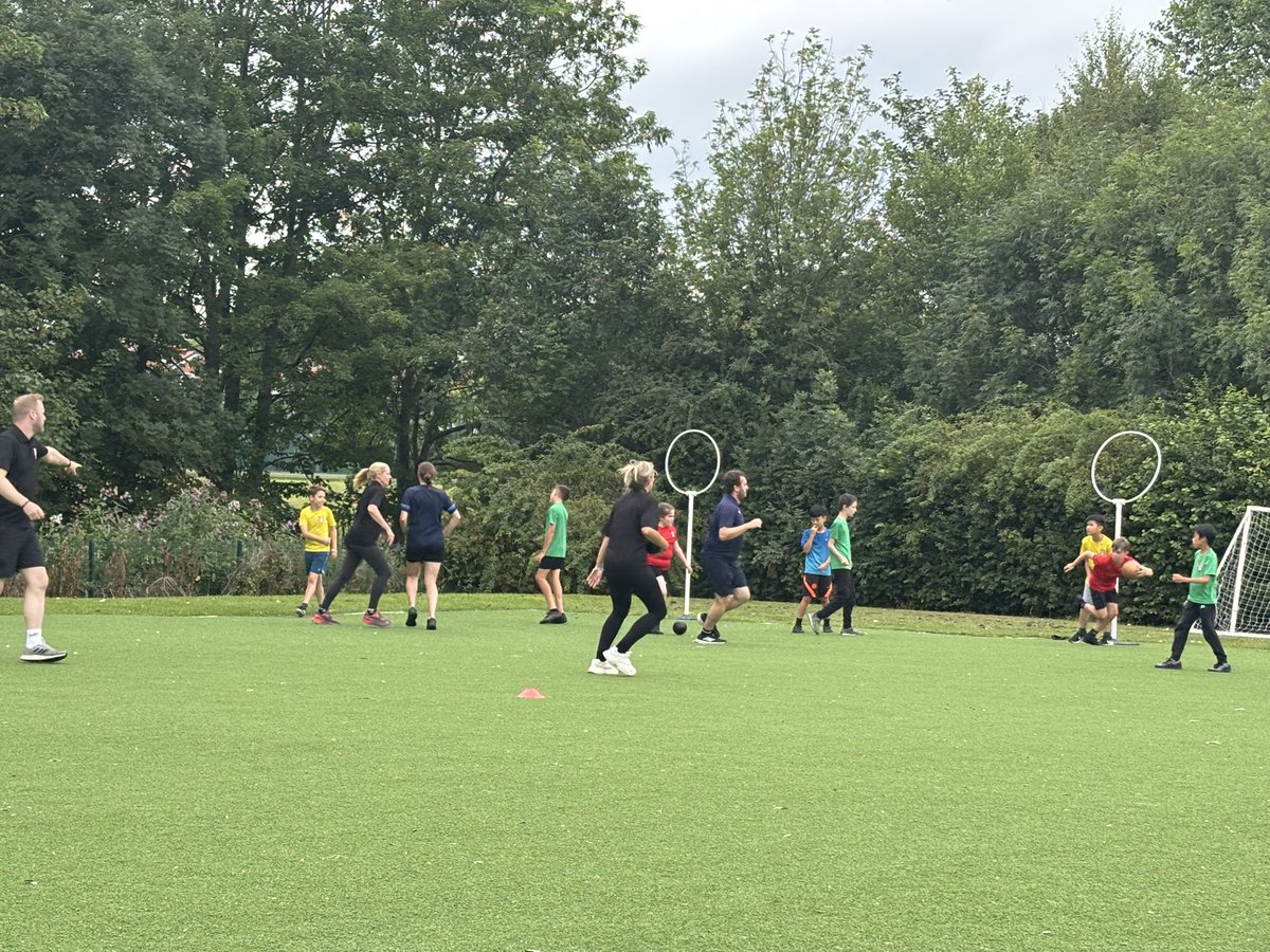 It’s time for kids versus staff! #Quidditch <a href="/Elder_Sankey/">Elder Tree Class</a> <a href="/OakClass_Sankey/">Oak Class - GSP</a>