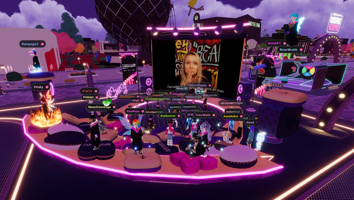 Bay Backner (@baybackner) on Twitter photo Fantastic session with <a href="/teenybod/">ShelleyVan.eth</a> of <a href="/tastycrypto/">tastycrypto</a> on her web3 journey and advice for job seekers.
Join us now at <a href="/decentraland/">Decentraland</a> Career Quest! Fantastic session with <a href="/teenybod/">ShelleyVan.eth</a> of <a href="/tastycrypto/">tastycrypto</a> on her web3 journey and advice for job seekers.
Join us now at <a href="/decentraland/">Decentraland</a> Career Quest!