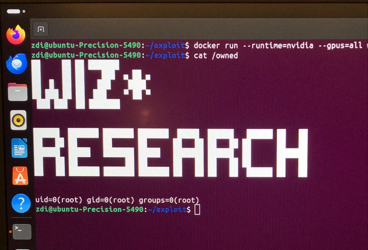 nirohfeld's tweet image. We found a new container escape affecting all container runtimes using @NVIDIA GPUs.
The crazy part?
The exploit is just three lines long 🤯
This is the story of #NVIDIAScape 🧵👇