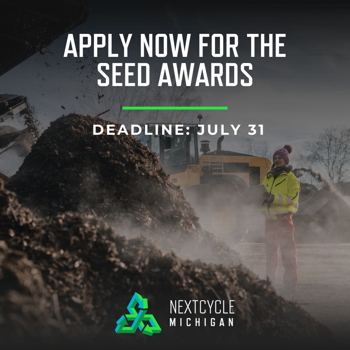 MichiganEGLE's tweet image. Now open: #NextCycleMI Seed Awards:
$8K–$10K grants available to help launch or grow early-stage projects that keep materials out of landfills and support Michigan’s circular economy.
Apply by July 31: nextcyclemichigan.com/seed-awards #MIHealthyClimate
