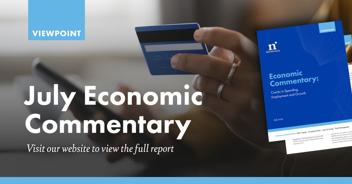 Economic shifts to watch for! Slowing growth, cautious consumer spending and cracks in employment are defining 2025. Read our Viewpoint by John Beuerlein, Chief Economist at the Pohlad Companies, for more. #Northmarq #CRE Read more: northmarq.com/insights/resea…