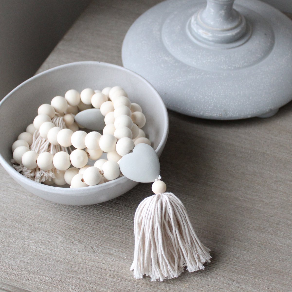 Add a daily touch of love to your space 💛
Handmade with pine wood beads, a carved heart &amp; soft tassel—perfect on a shelf, door handle, or coffee table
myecohomemarketplace.com
 #homedecor #handmade #bohostyle #giftforher #giftforhim