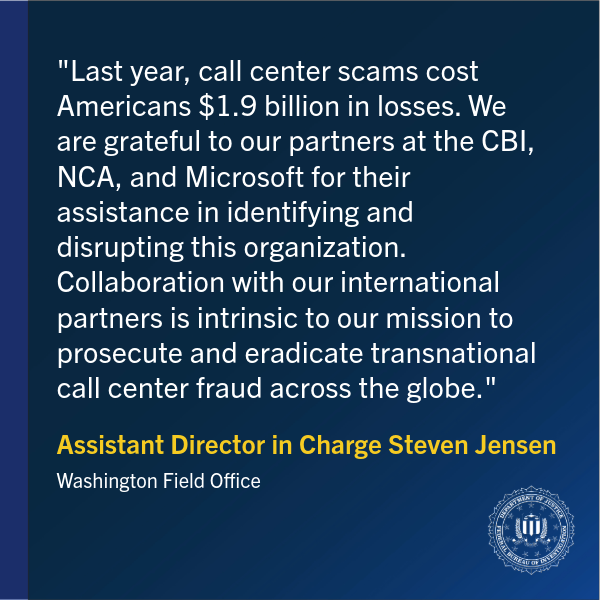 FBIWFO's tweet image. Major Scam Center Targeted After International Operation ow.ly/T3qm50WqThz
@NCA_UK