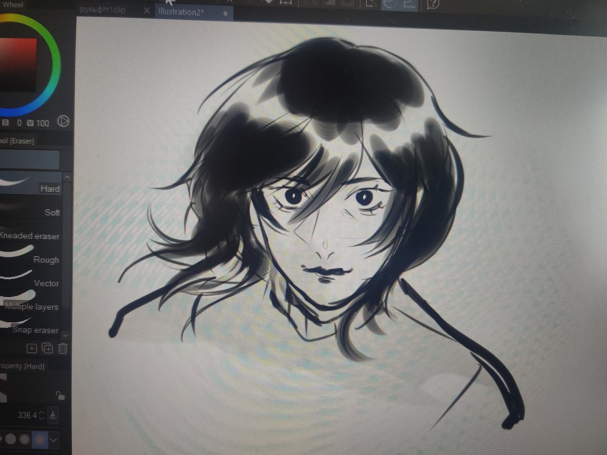 cromahi's tweet image. Had do pause working on commission but still had to touch the tablet for a few minutes to keep the flow so quick Magpie making  a slightly scary face