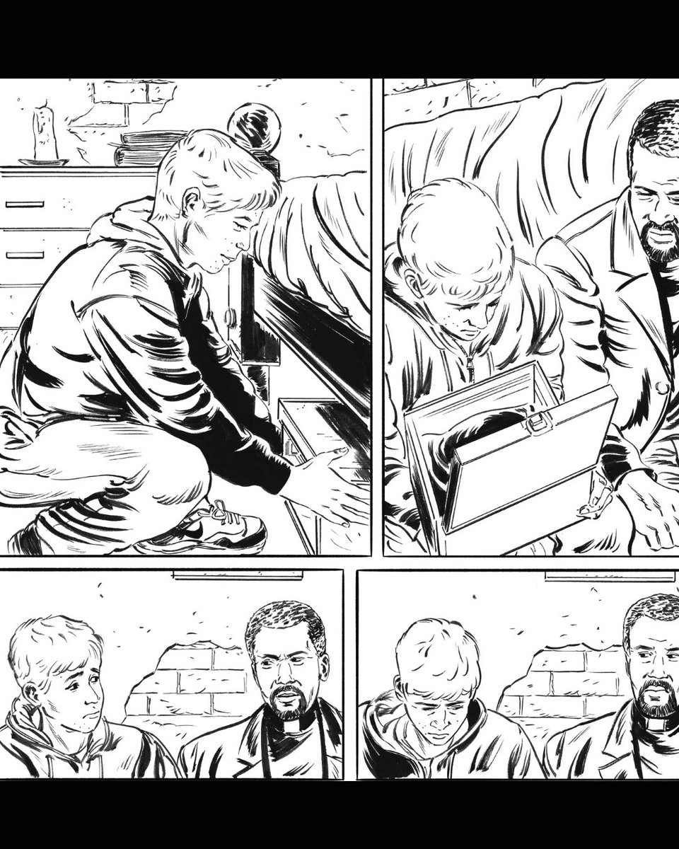 ComicsIronclad's tweet image. WIP of The Warden Issue 4 where young Henry shares The Warden with Fr. Callahan for the first time. The idea of The Warden is not just some impulsive decision, it is something Henry has been considering for years and even repressed, but NO LONGER!!!
#ironcladcomics #ironclad…