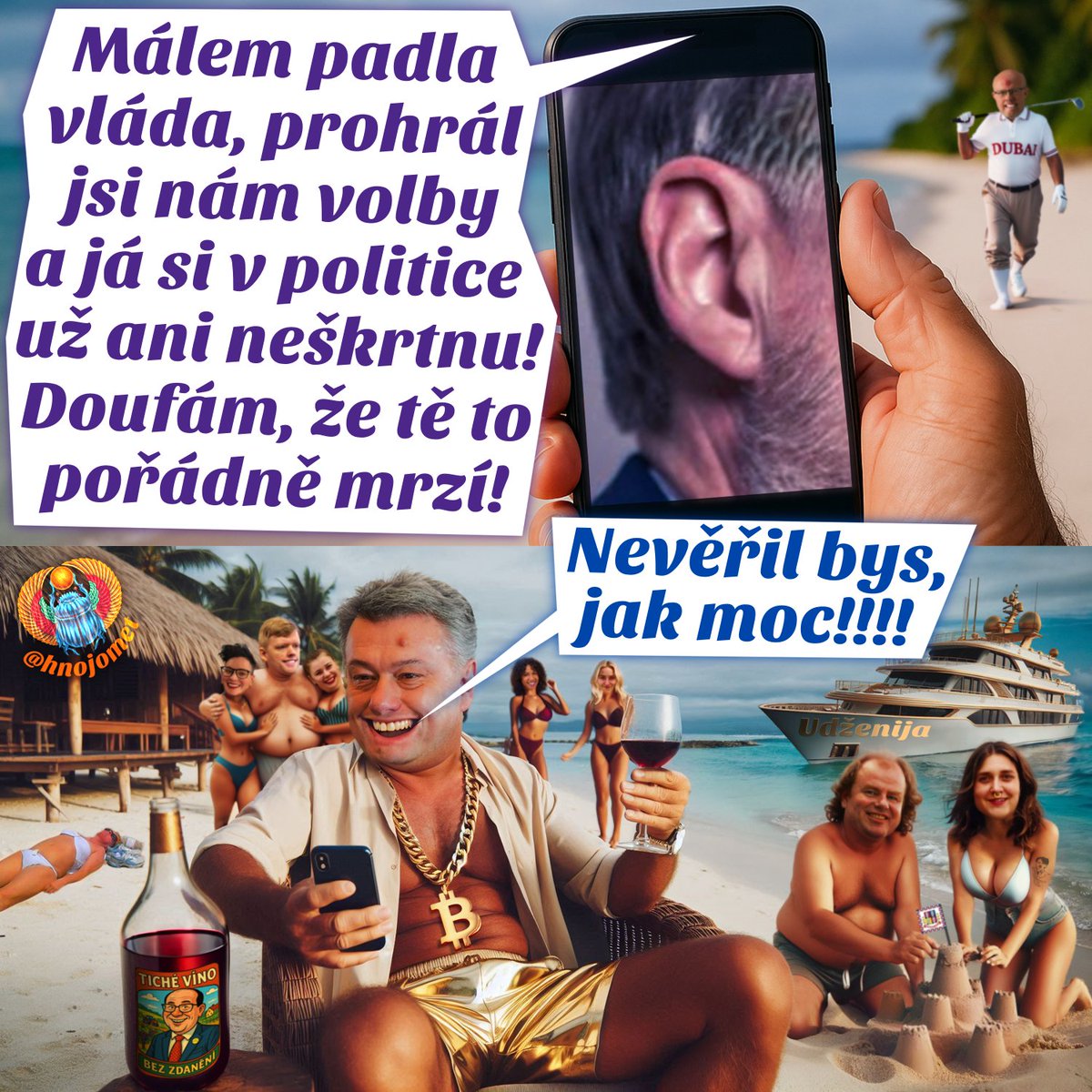 hnojomet's tweet image. Prý se bude točit Ucho dvojka, tentokrát ale jako komedie👂🤳🤪😜
#modroptáčníci #spolunizmuz #režimPetraFialy