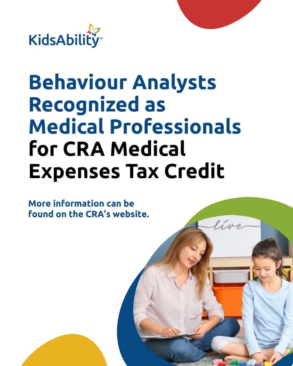 Big News for Behaviour Analysts in Ontario! 

As of July 1, 2024, the Canada Revenue Agency (CRA) officially recognizes Behaviour Analysts as authorized medical practitioners for the Medical Expense Tax Credit!

Learn more: cpbao.ca/canada-revenue…