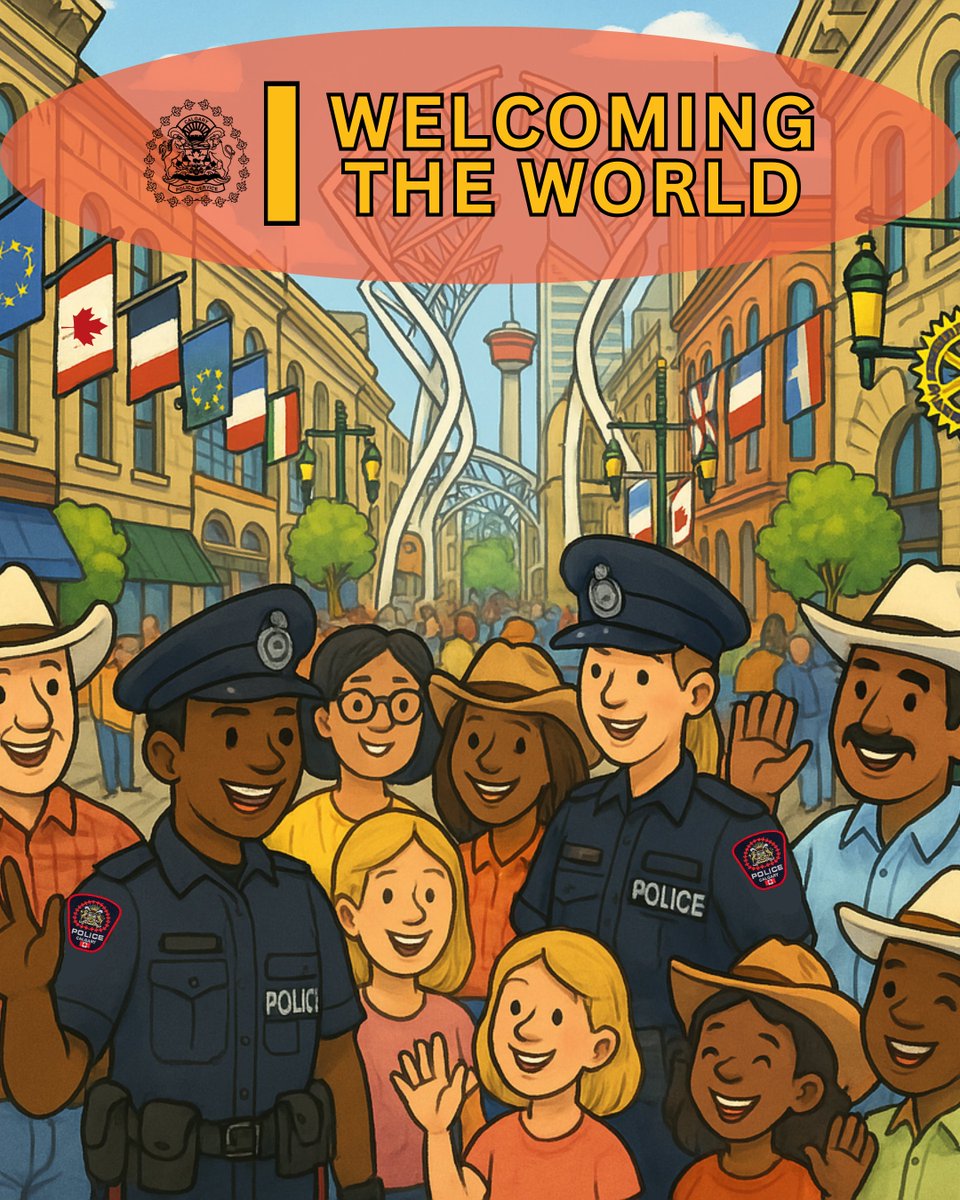 CalgaryPolice's tweet image. 🗺️ Calgary welcomes the world! 🗺️
From late June to early July, Calgary was the place to be – hosting 3 major events (G7, Rotary International and Stampede) that brought visitors from across the globe.
Our Community Engagement Response Team was out on patrol along Stephen…