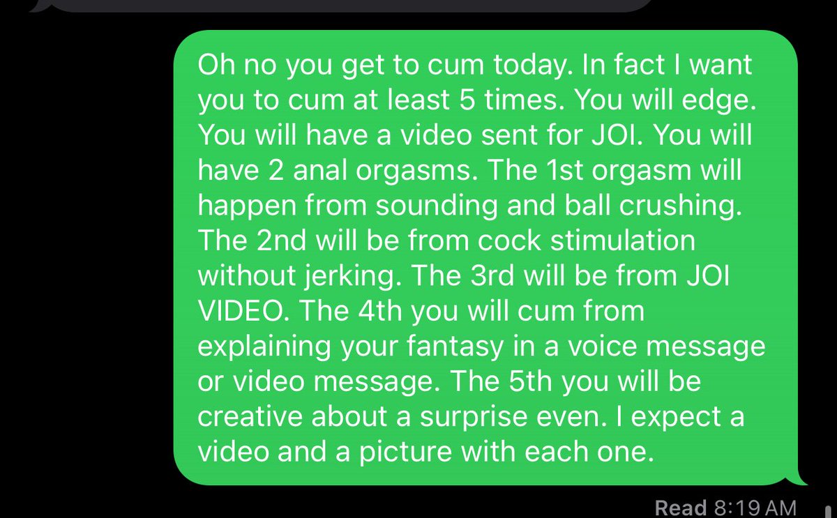 Will this slut be able to complete everything I asked for?! Or will he crumble under pleasure and pressure?!
Femdom