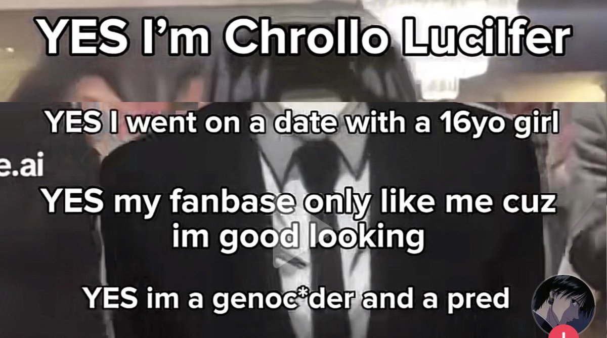 kvromachi's tweet image. how i look defending chrollo from the allegations