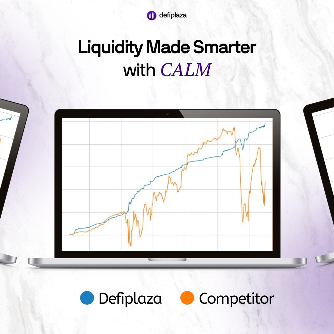 DefiPlaza's tweet image. Our CALM algorithm protects against the risk of Impermanent Loss