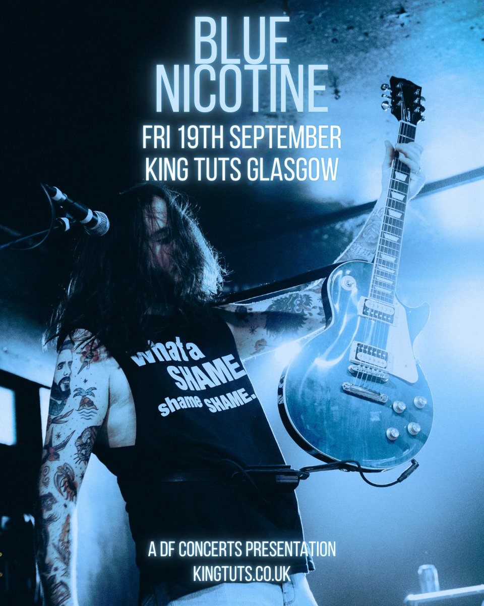 TICKETS FOR OUR KING TUTS HEADLINE SHOW ARE FLYING OUR THE DOOR! Grab yours asap here - ticketweb.uk/event/blue-nic…
 
#bluenicotine #kingtuts #glasgow #livemusic