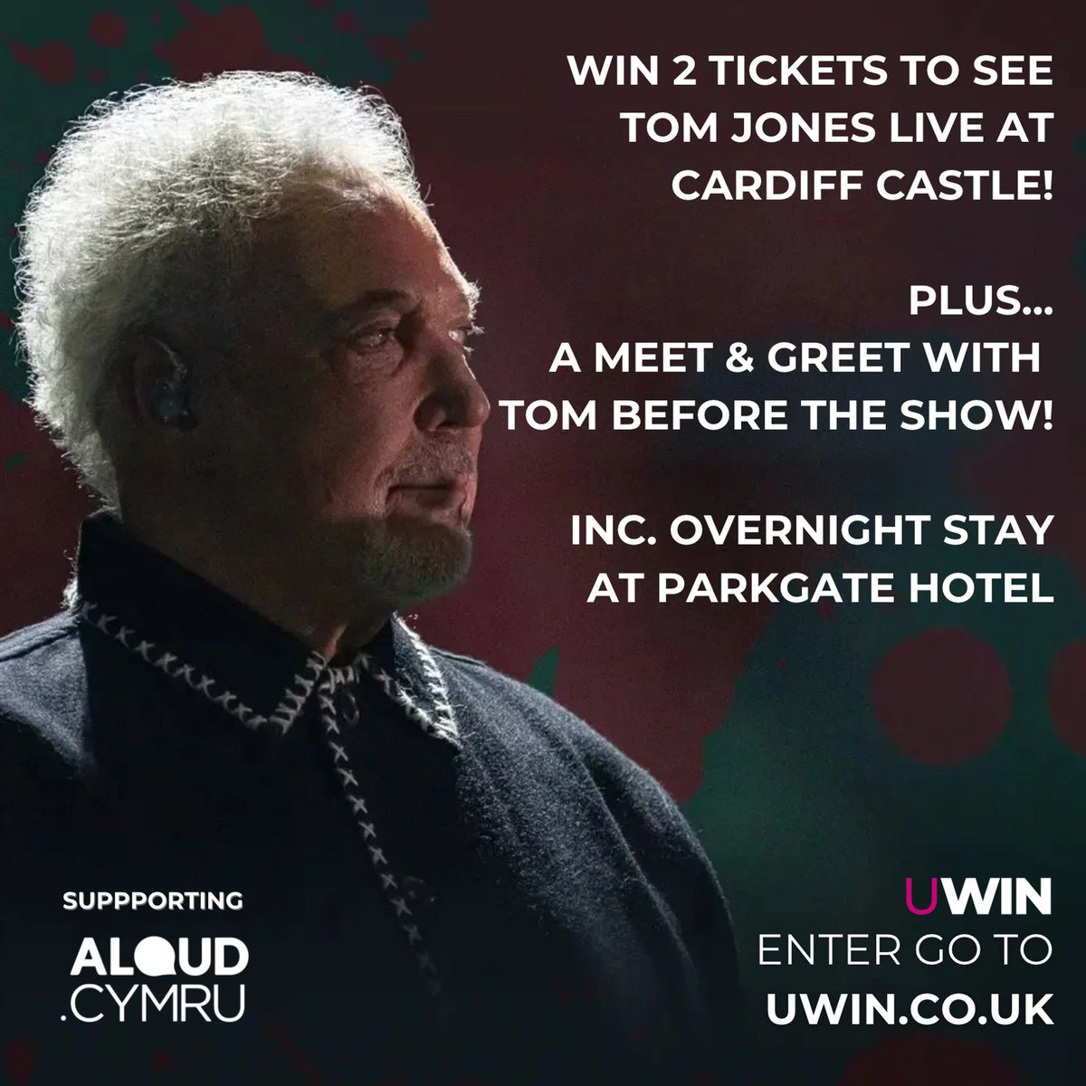 We've partnered with U Win to give you the chance to win 2x tickets plus a meet and greet with <a href="/RealSirTomJones/">Tom Jones</a> live at <a href="/cardiff_castle/">Cardiff Castle</a> on 20 or 21 August — including a 1-night stay at <a href="/ParkgateHotel/">theparkgatehotel</a> 🤩 Enter the raffle: uwin.co.uk