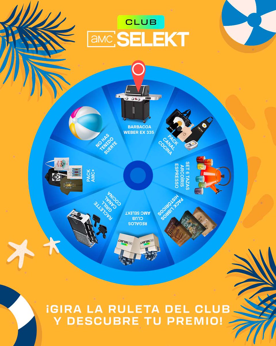 ☀️ ¡Ya está aquí la ruleta del verano de nuestro CLUB! ☀️

Si quieres conseguir fantásticos premios, gírala aquí para participar ➡️ ow.ly/fqSq50WmOWa