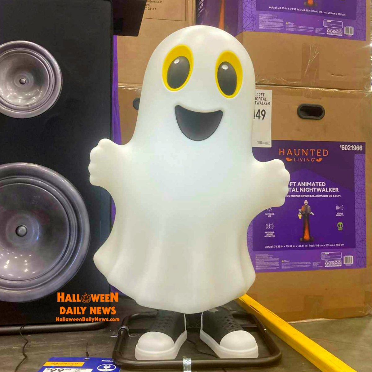 HalloweenDaily's tweet image. NEW 2025 Dancing Ghost Halloween animatronic from Lowe's is available NOW online and in stores! $100: shoplowes.me/4lBzZVq
🎃
#Halloween2025
#LowesPartner
#LowesCreator
#LowesFinds
