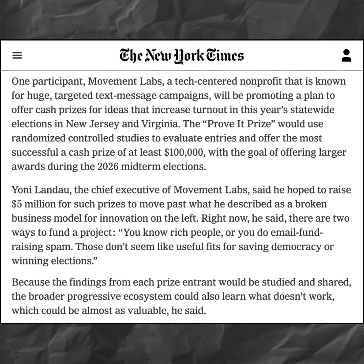 ML &amp; partners are offering real money for unproven tactics—if you're willing to "Prove It" with an RCT.

Run an experiment. Share results. Win funding to scale in 2026.

👉 Read the full story: bit.ly/3TEiR54
👉 Additional details + apply here: proveitprize.com