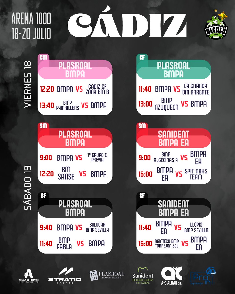 🇪🇸| CÁDIZ

Estos son los horarios de este fin de semana para nuestros equipos senior y base que viajan a disputar el tercer A1000 de la temporada 

#EA🌵☀️
