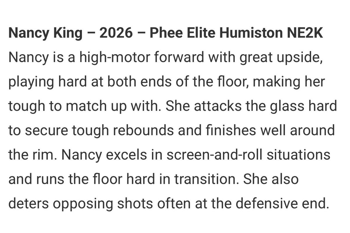 NancyKing34's tweet image. Highlights from my last @TFNsRun4Roses , we head back to Louisville tomorrow for @NE2KHoops Nationals!! Last tournament loading, Back to work @PheeElite @Coach_Brent24 @PGHMissouri @NE2K_Rich #uncommitted2026 #phee #focused
