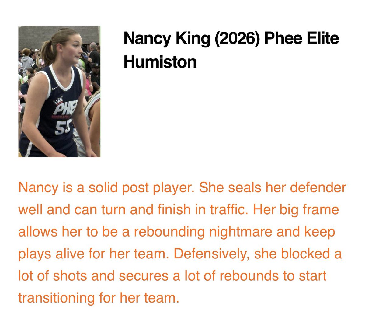 NancyKing34's tweet image. Highlights from my last @TFNsRun4Roses , we head back to Louisville tomorrow for @NE2KHoops Nationals!! Last tournament loading, Back to work @PheeElite @Coach_Brent24 @PGHMissouri @NE2K_Rich #uncommitted2026 #phee #focused